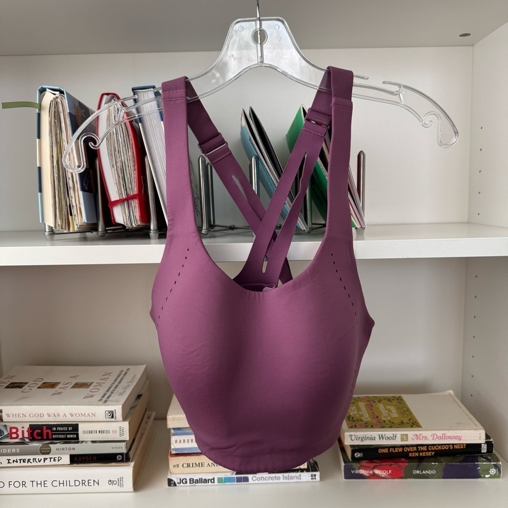 Lululemon AirSupport Bra High Support C–DDD Cups Vintage Plum / Vivid Plum - Picture 5 of 10